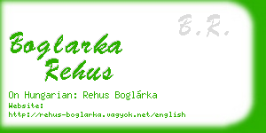 boglarka rehus business card