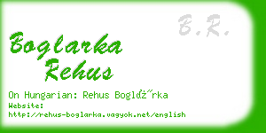 boglarka rehus business card